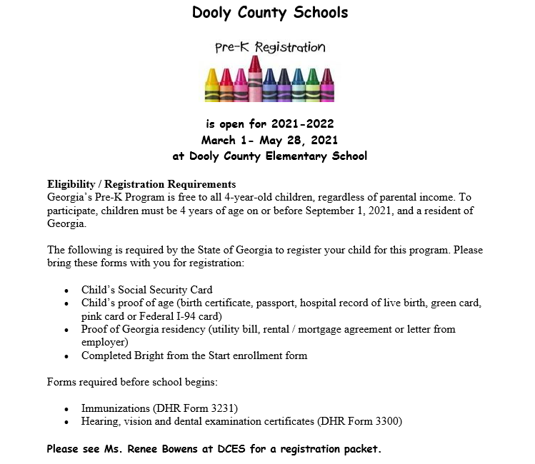 Pre-K Registration