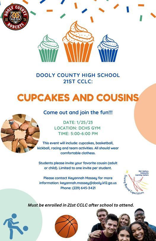 cupcakes and cousins flyer
