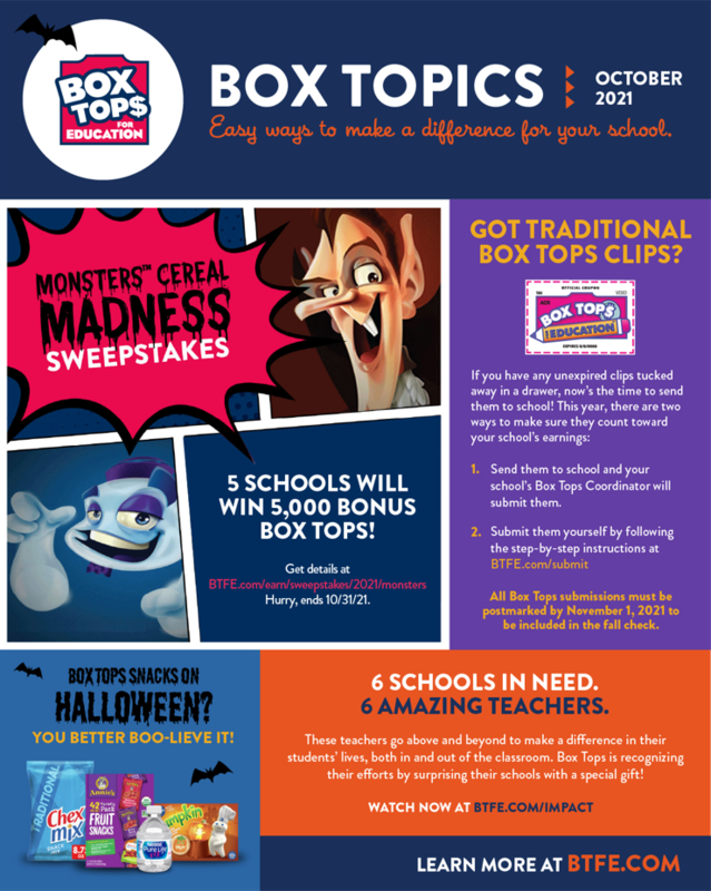 Box Tops for Education  Dooly County K-8 Academy